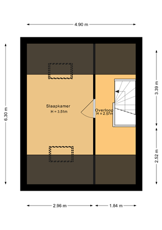 Floorplan - Amerhof 5, 1316 CH Almere